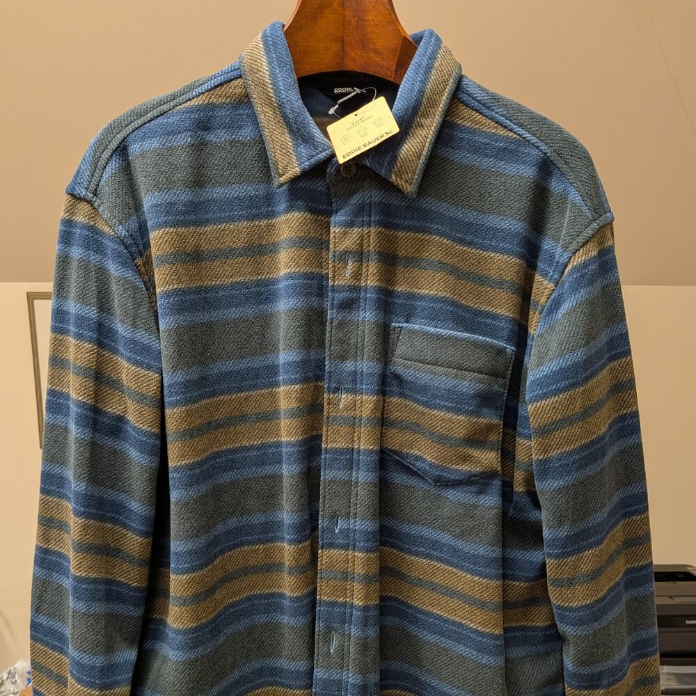 Eddie Bauer Quest Fleece Long Sleeve Shirt NWT Men's XL